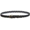 thumbnail image 2 of Women's 1" Skinny Narrow Braided Woven Non-Leather Vintage Belt, 2 of 3