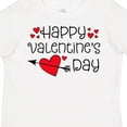 thumbnail image 4 of Inktastic Happy Valentines Day Red Hearts and Arrow Boys or Girls Toddler T-Shirt, 4 of 5