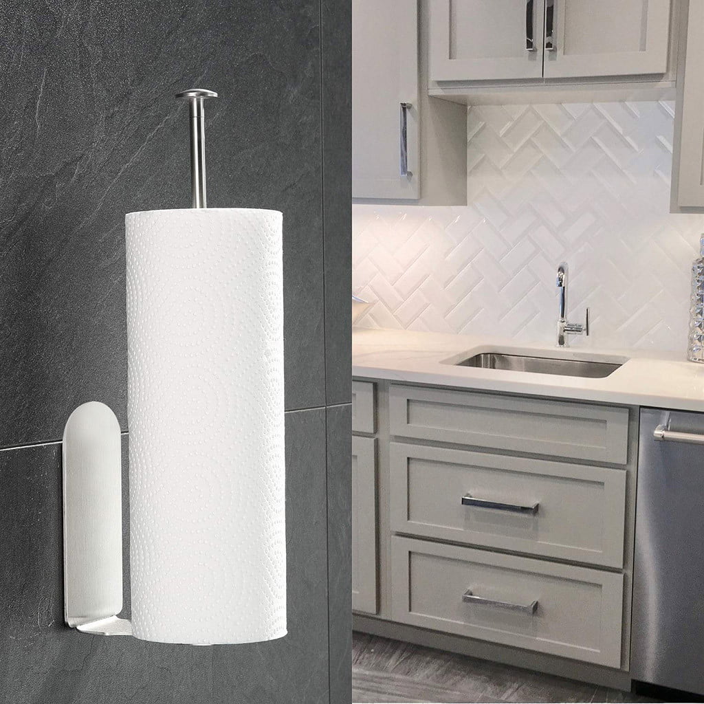 Durable Self-adhesive Tissue Holder For Under Cabinet, Bathroom, And  Kitchen - Easy Installation, No Drilling Required - Keep Your Bathroom And  Kitchen Organized And Clean - Temu