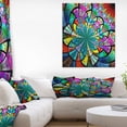 thumbnail image 1 of Motif de Fleurs Fractales Multicolores - Impression sur Toile Florale, 1 of 3
