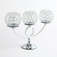thumbnail image 4 of Candelabro elegante, portavelas, candelabro, centro de mesa, chimenea de comedor Plata, 4 of 8