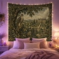 thumbnail image 2 of Bird of Prey Beneath a Massive Oak Tree, Dramatic Vintage Art for Nature Lovers, Royal Estate Decor, Housewarming Gift, Tapestry Wall Hanging for Living Room and Study Room, 2 of 7