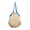 Beige, variant on Beige Colorful Lined Mesh Shopping Bag Beach Bag Handy Strong Load Capacity, Cotton