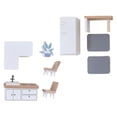 thumbnail image 2 of Wood Doll House Furniture Family Accessories Retro Style Photo Props DIY for chen, 2 of 10
