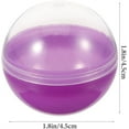 thumbnail image 2 of NOGIS 150 Pcs Vending Machine Capsules Empty 1.8 Inch Round Capsules Gumball Capsules Clear Colored Plastic Capsules Small Random Color Plastic Containers for Toy Candy Party Favor Prize Gift, 2 of 7