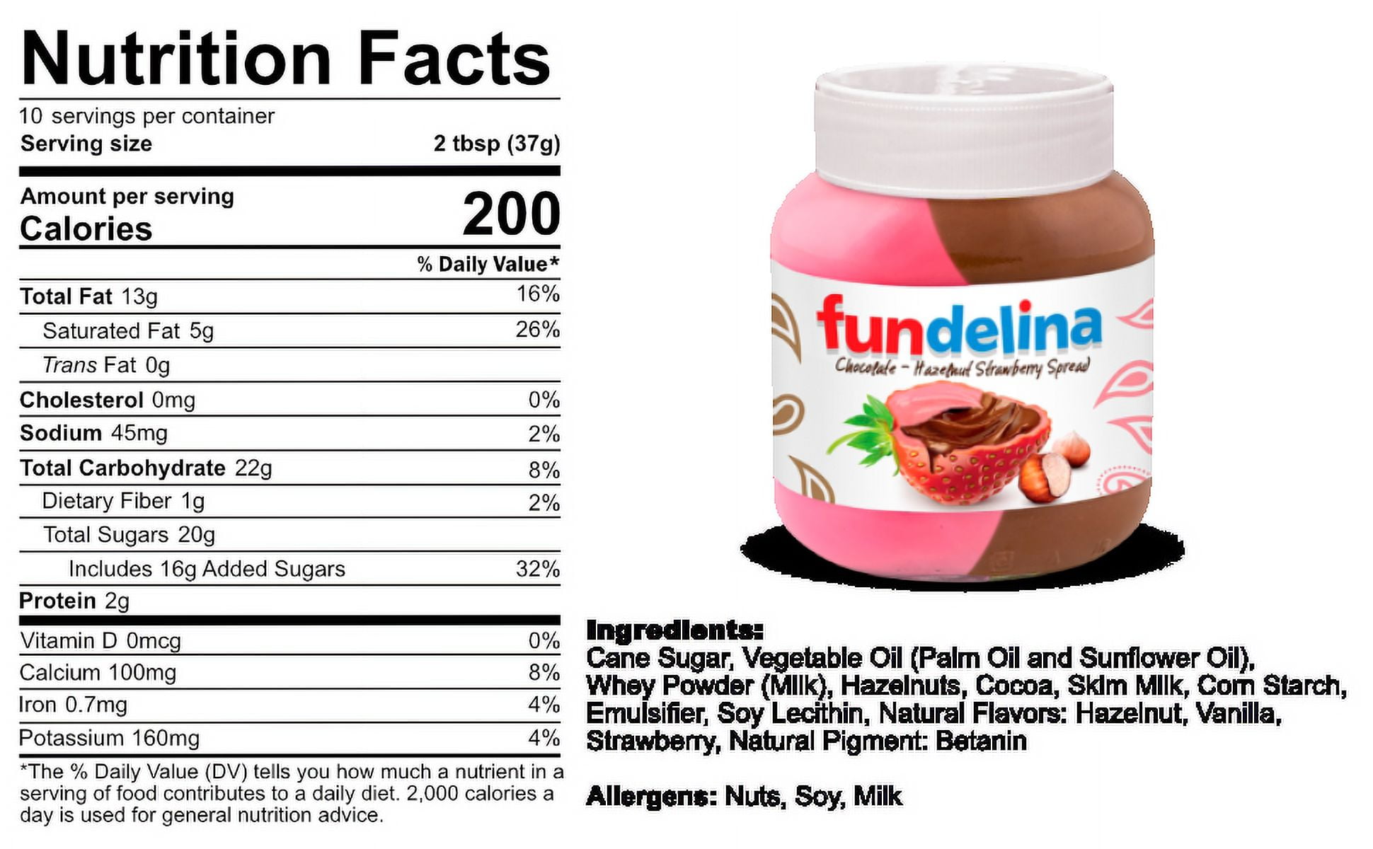 Fundelina Hazelnut Spread Multi pack with Strawberry, Banana and Vanilla