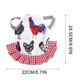 thumbnail image 6 of Chicken Saddle For Hens Chicken Apron Cloth Poultry Protector With Elastic Strap,Stylish Fruit Pattern,Washable,Easy To Use, 6 of 6