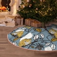 thumbnail image 4 of Salouo Squirrel And Leaves Christmas Tree Skirt 36" Farmhouse Christmas Decorations Snowman Xmas Tree Skirt Tree Mat for Holiday Party Decor, 4 of 8