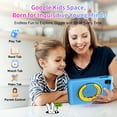 thumbnail image 3 of OSCAL KIDO2 Kids Tablet,10.1" HD+ Display with Shockproof Case,12GB RAM+64GB ROM,6600mAh Battery Google Kids Space,Parental Controls,Blue, 3 of 12