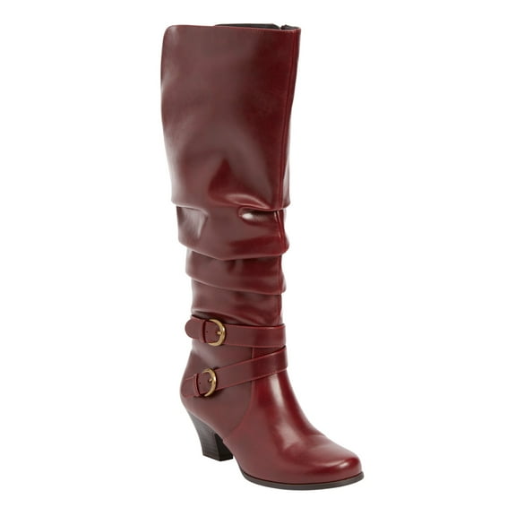 Comfortview Cleo Wide Calf Boot Low Heel Tall Knee High Women's Winter Shoes (Wide Widths Available)