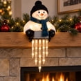 thumbnail image 2 of Winter Glow Snowman Icicle Light Decor for Front Porch, Lighted Snowman with Hanging LED Icicles, Outdoor Christmas Decoration for Railing, Patio and Yard Entryway, 2 of 6