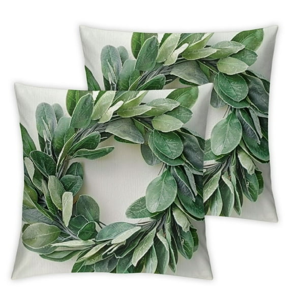 nygtbtfer Throw Pillow Covers Set of 2 Blue Pillow Covers Cushion Cases Decorative Pillowcases for Sofa Couch Living Room Outdoor Home Decor White