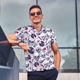 thumbnail image 4 of Hirioo music Skull record mike for Men’s Polo Shirts Quick Dry Short Sleeve Golf T Shirt Performance Moisture Wicking Casual Workout,Sizes S-4XL-Medium, 4 of 6