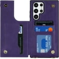 thumbnail image 4 of for Samsung Galaxy S22 Ultra Case with Card Holder for Women,Galaxy S22 Ultra 5G Crossbody Phone Case Wallet with Strap,PU Leather Zipper Lanyard Credit Card Slot Kicstand,6.8",Purple, 4 of 13