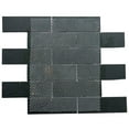 thumbnail image 5 of The Tile Life Athena Black/ Gold Glass Subway Mosaic Tile Sample - 2 x 6 in. - Matte - 1-Piece - Wall & Backsplash, 5 of 12