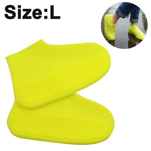 Waterproof Shoe Covers, Non-Slip Water Resistant Overshoes Silicone Rubber  Rain Shoe Cover Protectors for Kids, Men, Women 