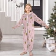 thumbnail image 6 of Soft Big Kids Onesie Pajamas Cozy Loose-Fit Jumpsuits for kids with Pockets for Christmas Lounge & Play Small Heart and Bee Patterns, 6 of 8