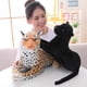 thumbnail image 3 of Huiyun New Arrive 30-120cm Giant Black Leopard Panther Yellow White Tiger Plush Toys Stuffed Animal Pillow Doll For Children, 3 of 4