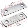 thumbnail image 4 of Eigraketly Tope de puerta de adsorción, Tope de puerta de Metal Invisible ultrafino para puertas correderas de fijación de armario, con Herramientas y ferretería skruvar, 4 of 6
