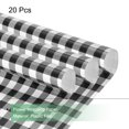 thumbnail image 3 of Flower Wrapping Paper Waterproof Floral Wrap Plaid Black & White 22.8 x 22.8 Inch Used for DIY Crafts Packaging 20 Pcs, 3 of 6