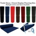 thumbnail image 1 of Trade Show Booth Display Flooring Carpet Rugs (Set of 4) and 1 Roll Double Sided Carpet Tape. Light Weight and Flexible Material for Easy Transport., 1 of 7