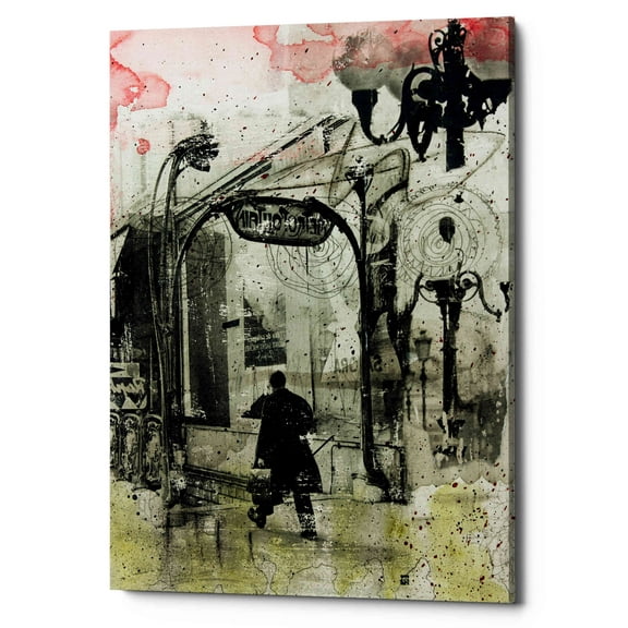 Epic Graffiti 'Rush Hour' by DB Waterman, Canvas Wall Art, 12"x18"