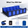 thumbnail image 6 of DQQKMM Trading Card Storage Box, 3900+ Deck Box with Commander Display, Organizer for MTG TCG Sports Cards, Includes Dice Tray, Dividers & Top Loaders, 6 of 9