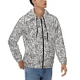 thumbnail image 4 of Zip Up Hoodies for Men - Silver Glitter Long Sleeve Comfrt Men'S Fashion Hoodies & Sweatshirts, Jackets for Men Hoodies Pullover Clothing Clothes with Pouch, 4 of 5
