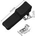 thumbnail image 2 of 2pcs Flexible Rubber Draw Latch, Front Storage Rack Latch Over Center Thermoplastic Elastomer Boat Latch Banmo, 2 of 5
