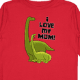 thumbnail image 4 of Inktastic I Love my Mom with Baby and Mommy Brontosaurus Boys or Girls Long Sleeve Toddler T-Shirt, 4 of 5