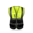 thumbnail image 1 of High Visibility Reflective Safety Vest Reflective Vest Multi-Pocket Work Clothes Security Work Clothes Day and Night Motorcycle Riding Warning Safety Vest, 1 of 7