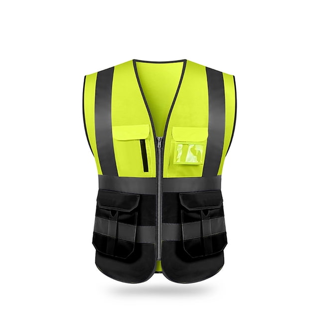 High Visibility Reflective Safety Vest Reflective Vest Multi Pockets Workwear Security Working Clothes Day Night