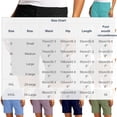 thumbnail image 4 of Women's Casual Twill Solid Color Shorts With Side Pockets, Pull On Elastic Waist, Soft Stretch Comfortable Material, Mid Rise Regular Fit Shorts, For Daily Wear, Shopping,, 4 of 9