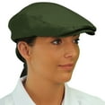 thumbnail image 3 of Flat Newsboy Traditional Golf Cap: 'Par 3' - Youth - Solid - Olive - Microfiber, 3 of 4