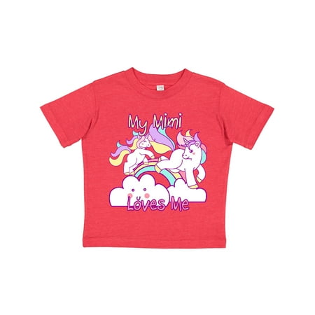 

Inktastic My Mimi Loves Me Unicorn Gift Toddler Toddler Girl T-Shirt
