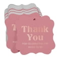 thumbnail image 3 of Inkdotpot Real Rose Gold Foil Bracket Shape Paper Hang Tags Thank You For Celebrating The Bride To Be Bridal Shower Favor Tags Pack Of 50, 3 of 7