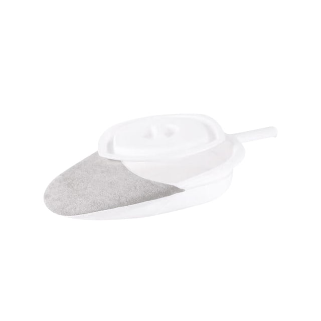 Bed Pans for Elderly Spill Free Comfortable Smooth White Durable with Cover Home