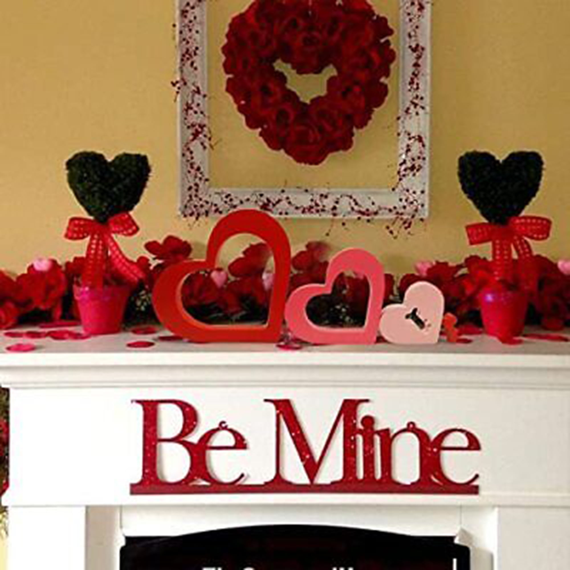 Valentine Wooden Block Sign with LED Lights, Happy Valentine's Day Light Up  Wood Sign for Table Mantle, Valentine Gifts Battery Operated Valentine