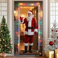 thumbnail image 6 of Christmas Door Cover Banner, Xmas Hanging Banner Holiday Backdrop Merry Christmas Santa Background for Home Holiday Decor 35.4 x 72.8in, 6 of 6