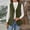 Army Green, variant on Casual V-Neck Sleeveless Corduroy Womens Vests Outerwear with Pockets, Comfortable Button Fall Winter Jackets,White,S