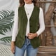 thumbnail image 1 of AUNVITO Women's Sleeveless Button Down Corduroy Cardigan Casual and Chic Style, 1 of 9