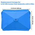 thumbnail image 3 of Yescom Patio Rectangle Umbrella Canopy Replacement Cover f/ 6.5x10 ft Umbrella, 3 of 9