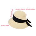 thumbnail image 3 of OJSFQUFP Women Beach Hat Summer Straw Sun Hat Fashion Wide Brim Straw Sun Hat, 3 of 4