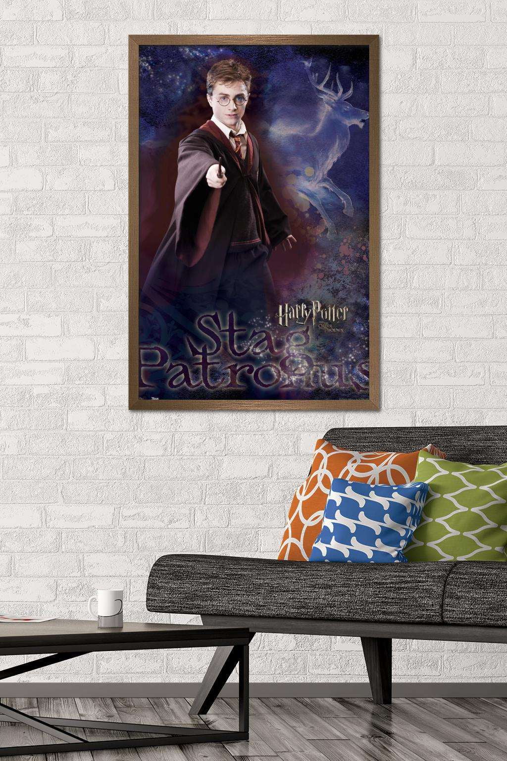 Harry Potter and the Order of the Phoenix - Patronus Wall Poster, 22.375" x 34", Framed