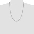 thumbnail image 3 of Auriga Fine Jewelry 925 Sterling Silver Rhodium-plated 2.5 mm Figaro Chain Necklace for Women 24", 3 of 7