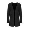 thumbnail image 5 of Women Loose Fit Cardigan Long Sleeve Open Front Knit Coat Lightweight Soft Drape Casual Fall Jacket with Pockets, 5 of 7