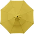 thumbnail image 4 of Abble 9ft Patio Umbrella with Crank 3-Tier Pagoda Outdoor Market Umbrella with 8 Ribs for Garden Deck Backyard Pool, Yellow, 4 of 6
