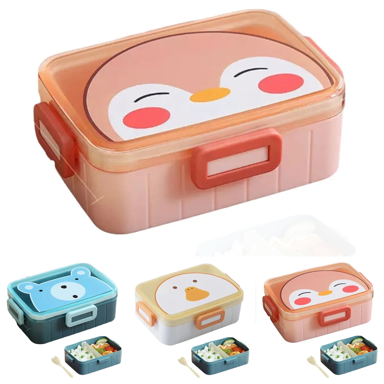 Creative Funny Building Block Splicing Lunch Box For Kids To School Bento  Box Plastic Food Storage Container Microwave Safe