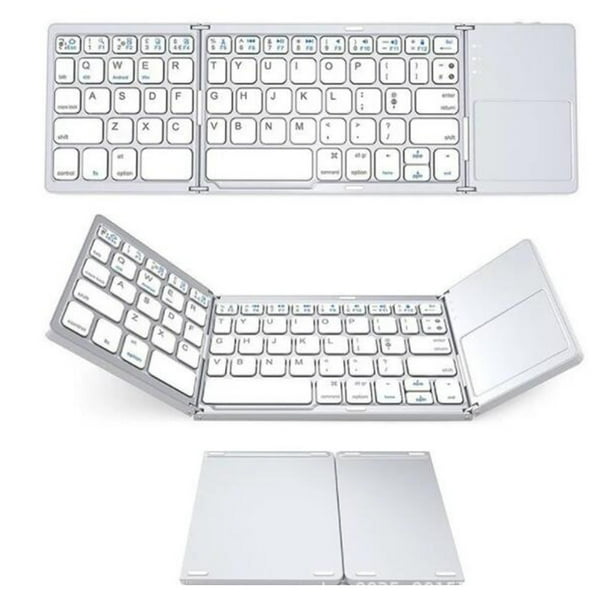 B033 Portable Mini Foldable Wireless BT Keyboard With Touchpad For