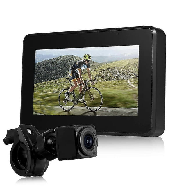 Handlebar Bike Mirror, 1080p Rechargeable Recording Bicycle Rear View Camera ...